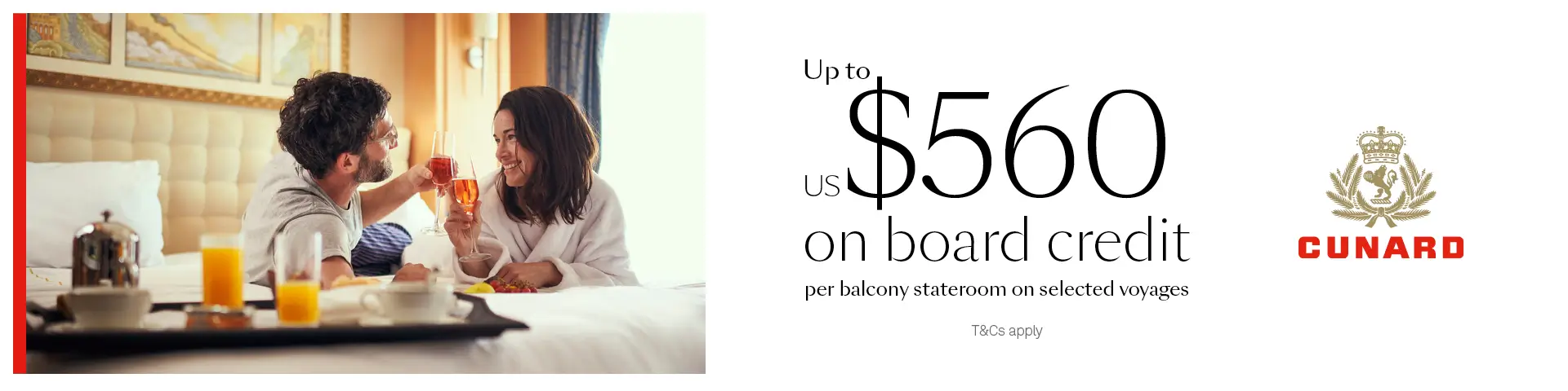 Up to $560 on board Credit